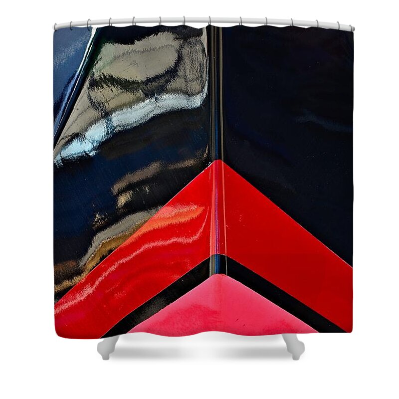 Abstract Shower Curtain featuring the photograph Lipstick Optional by Lauren Leigh Hunter Fine Art Photography