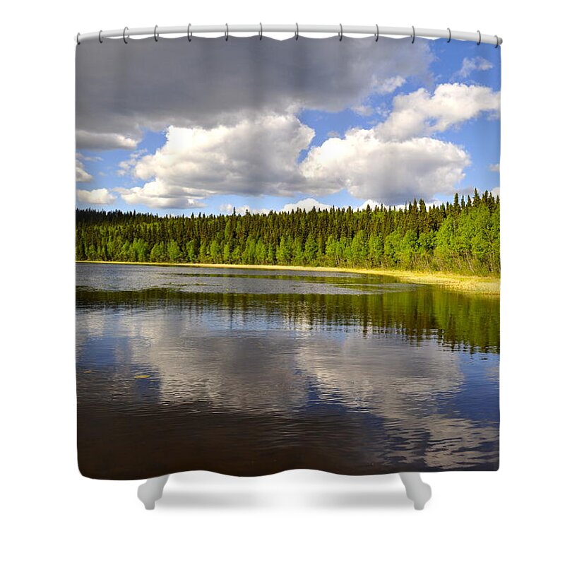 Lake Shower Curtain featuring the photograph Little Lost Lake by Cathy Mahnke