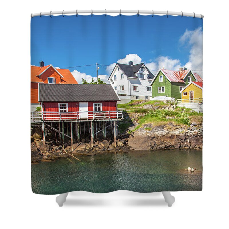 Tranquility Shower Curtain featuring the photograph Lofoten Colours by Christian Wilt