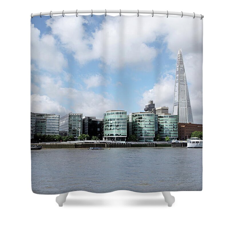 Gla Building Shower Curtain featuring the photograph London City Hall by Richard Newstead