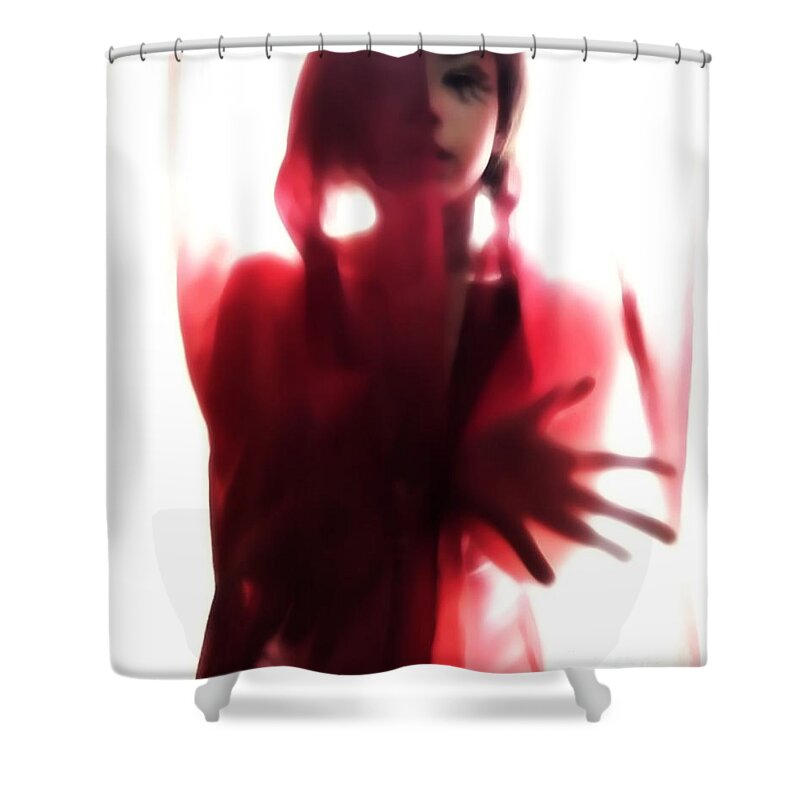 White Shower Curtain featuring the photograph Lone by Jessica S