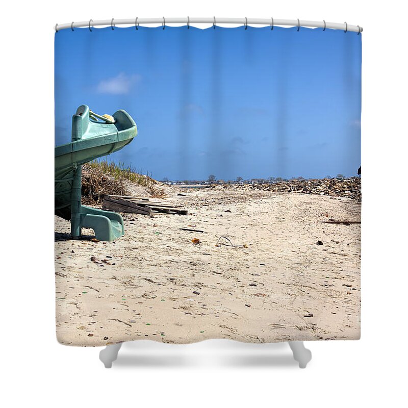Slide Shower Curtain featuring the photograph Looking back by Rick Kuperberg Sr