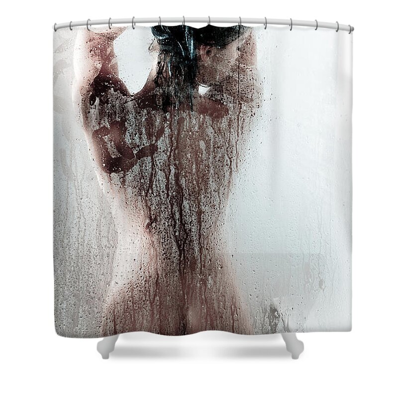 Ass Shower Curtain featuring the photograph Looking Through the Glass by Jt PhotoDesign