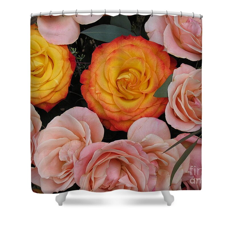 Love Bouquet Shower Curtain featuring the photograph Love Bouquet by HEVi FineArt