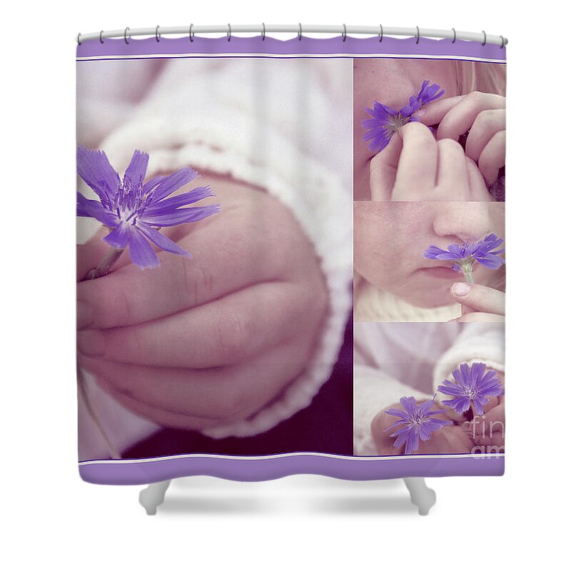 Child Shower Curtain featuring the photograph Love Giving - s01vtfr03 by Aimelle Ml