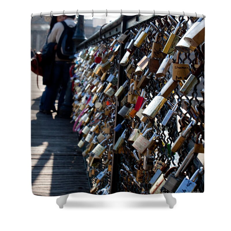 Love Shower Curtain featuring the photograph Love Locks by John Daly