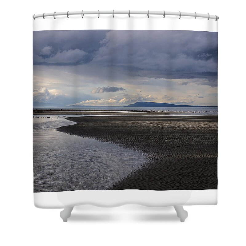 Low Tide Shower Curtain featuring the photograph Tidal Design by Roxy Hurtubise