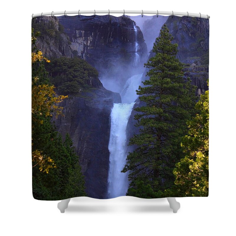 Lower Yosemite Falls Shower Curtain featuring the photograph Lower Yosemite Falls by Patrick Witz