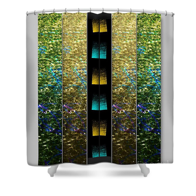 Luminescence 4b Shower Curtain featuring the digital art Luminescence 4b by Darla Wood