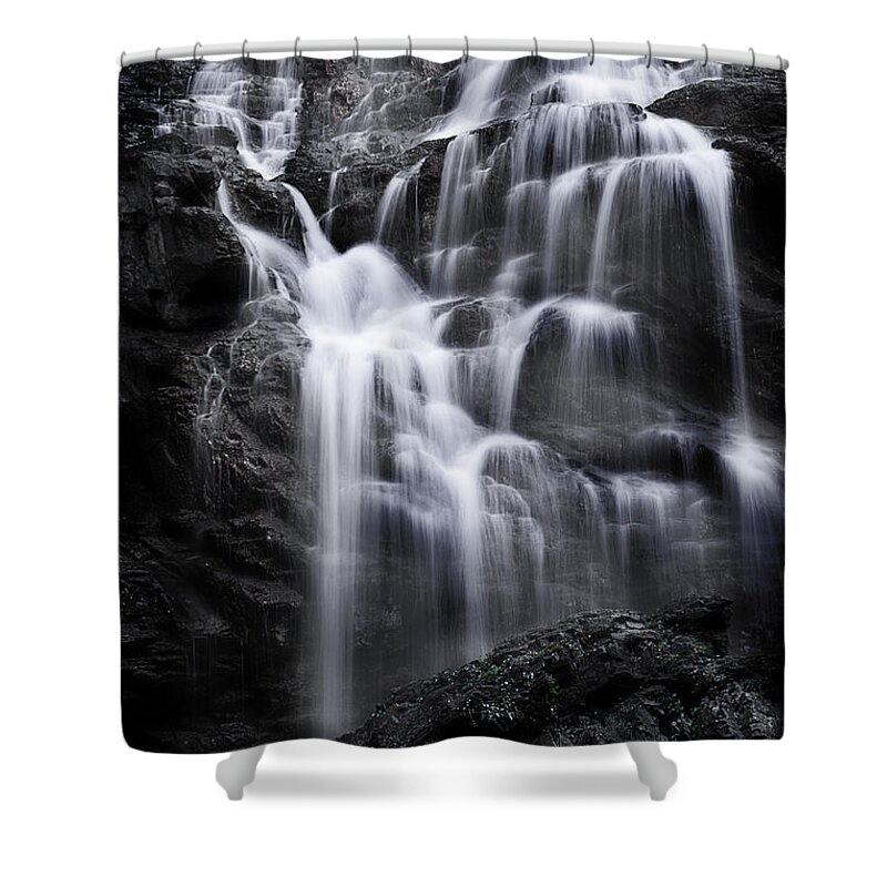 Waterfall Shower Curtain featuring the photograph Luminous Waters by Janie Johnson