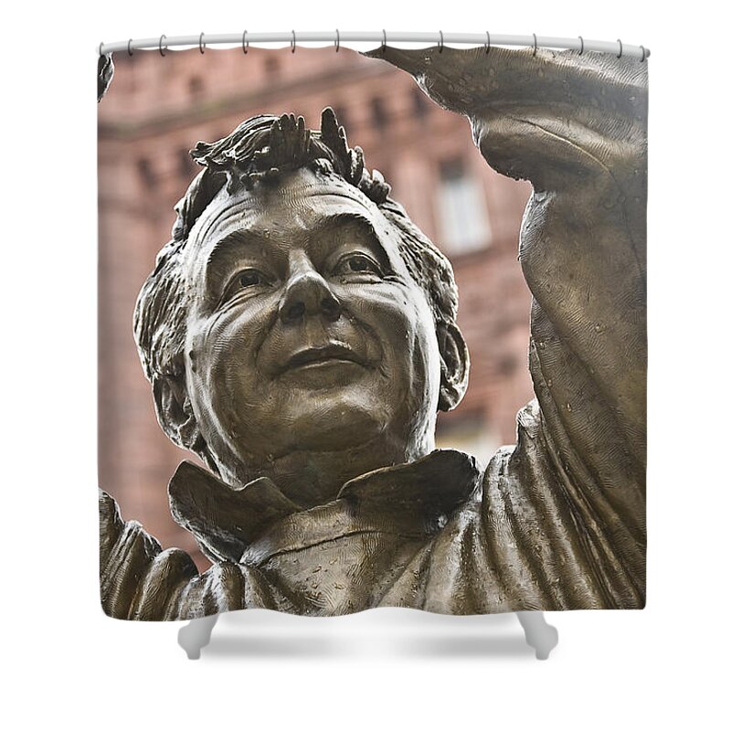 Football Shower Curtain featuring the photograph Lwv10008 by Lee Winter