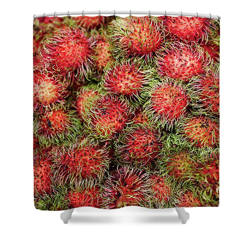Retail Shower Curtain featuring the photograph Lychee,hanyu Pinyin by Gary Yeowell