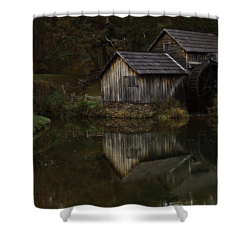 Mabry Shower Curtain featuring the photograph Mabry Mill Revisited by Jonas Wingfield