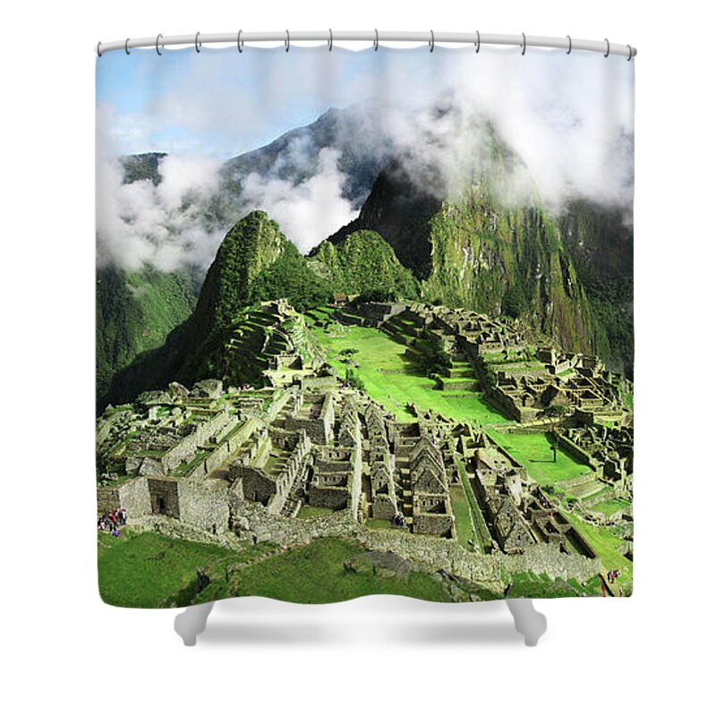 Machu Picchu Shower Curtain featuring the photograph Machu Picchumachu Picchu by Ramihalim