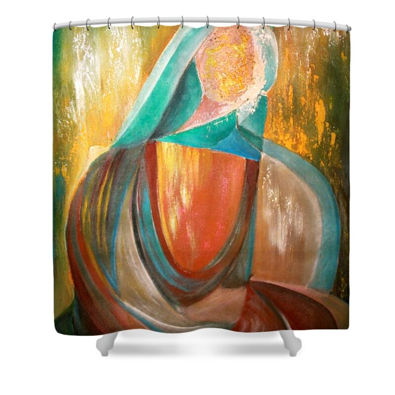 Madonna Shower Curtain featuring the photograph Madonna by Cecilia Orta by Alice Terrill