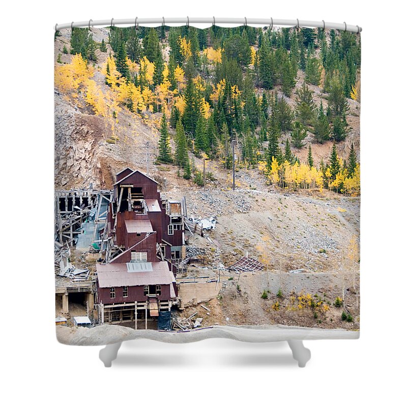 Colorado Shower Curtain featuring the photograph Madonna Mine by Steve Stuller