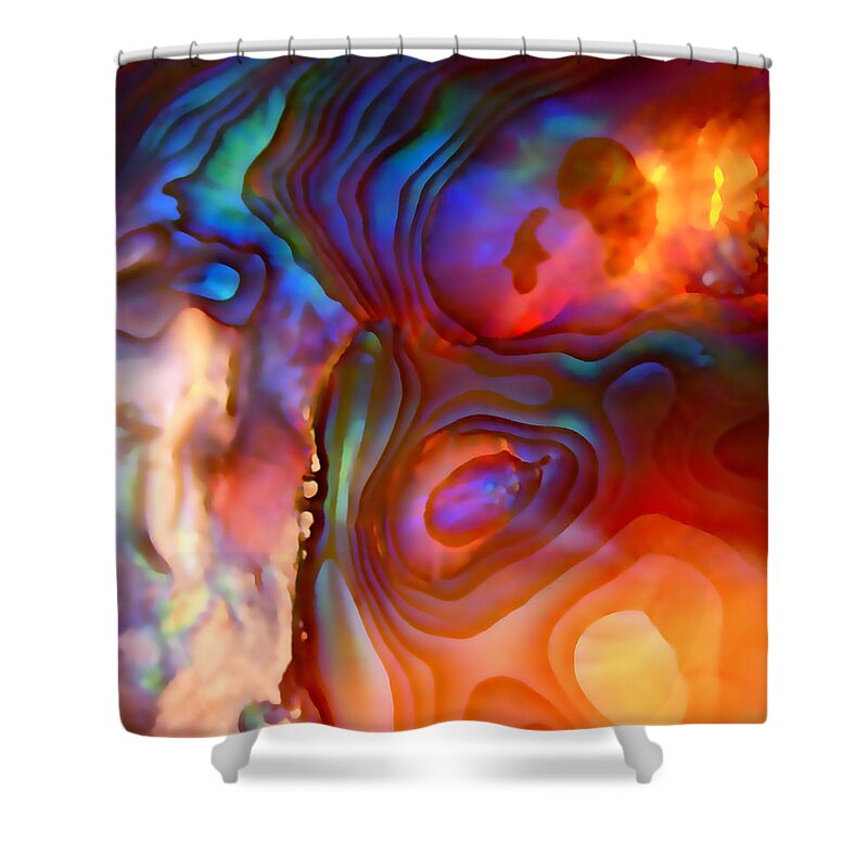 Abstract Shower Curtain featuring the photograph Magic Shell 2 by Rona Black