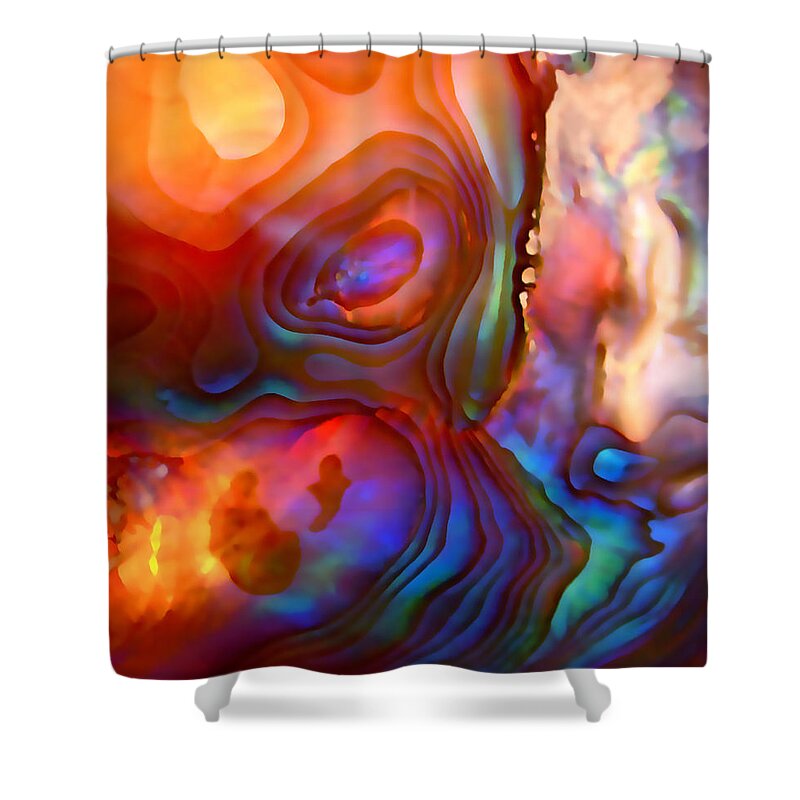 Abstract Shower Curtain featuring the photograph Magic Shell by Rona Black