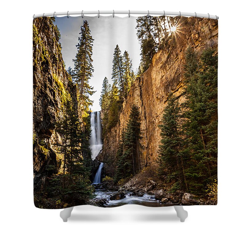 Nature Shower Curtain featuring the photograph Magnificent Mystic Falls by Steven Reed