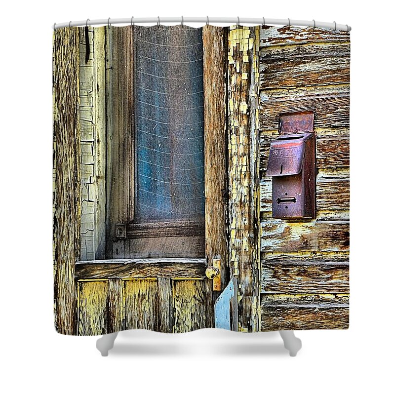 Abstract Shower Curtain featuring the photograph Mail Call by Lauren Leigh Hunter Fine Art Photography