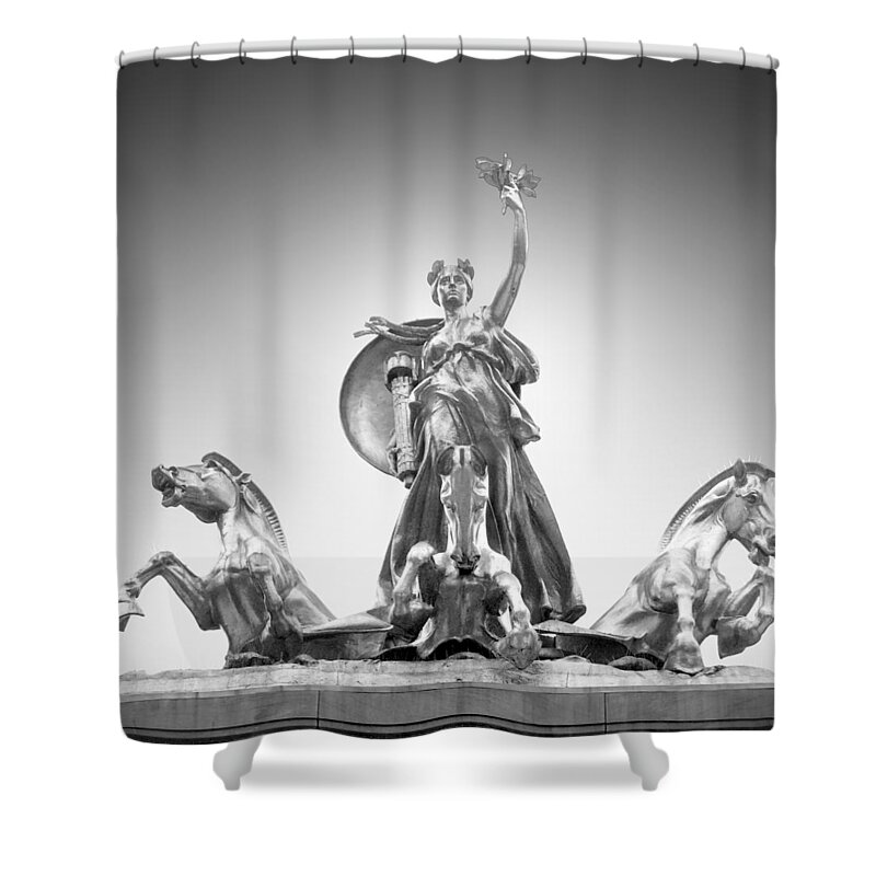 Central Park Shower Curtain featuring the photograph Maine Monument by Mike McGlothlen