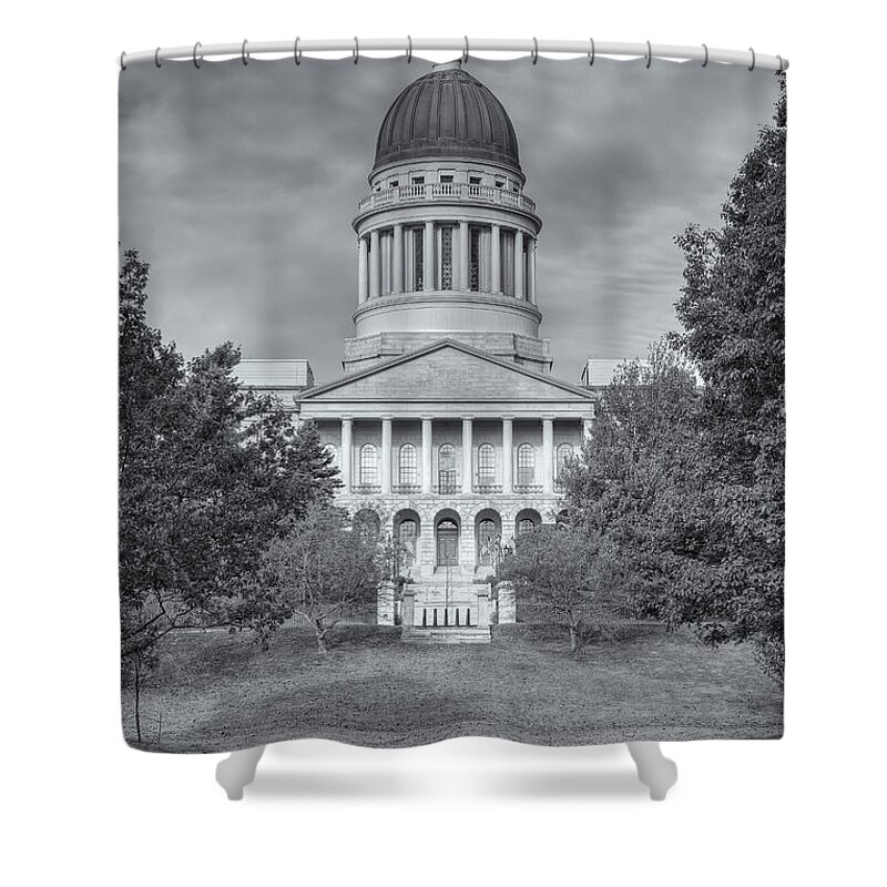 Clarence Holmes Shower Curtain featuring the photograph Maine State House II by Clarence Holmes