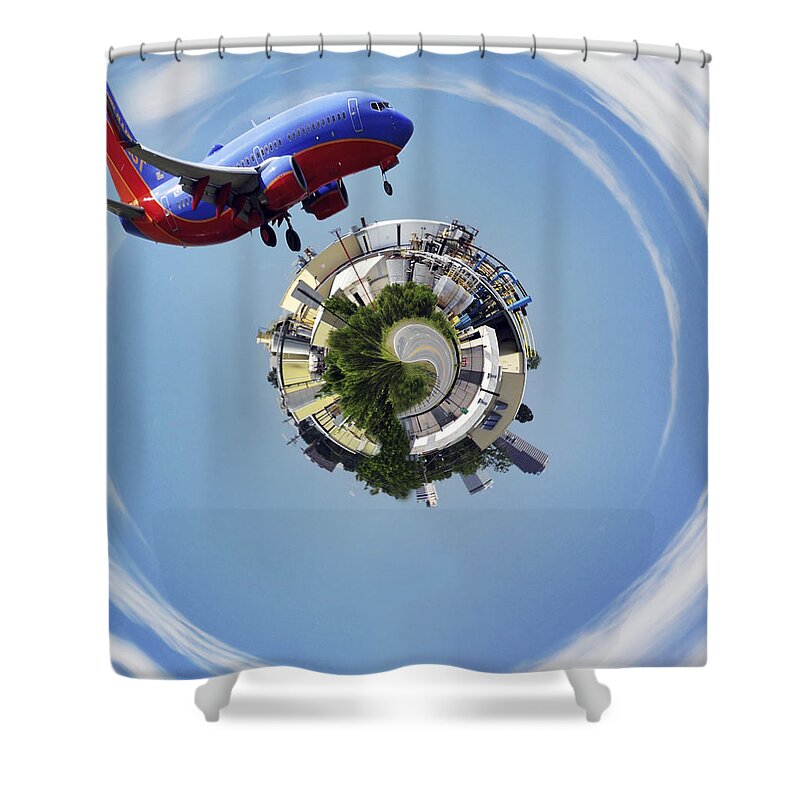 Micro Planet Shower Curtain featuring the photograph Making the World a Smaller Place by Jason Politte