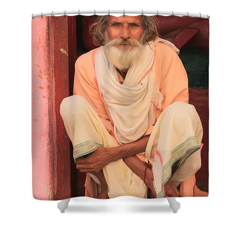 India Shower Curtain featuring the photograph Man from India by Amanda Stadther