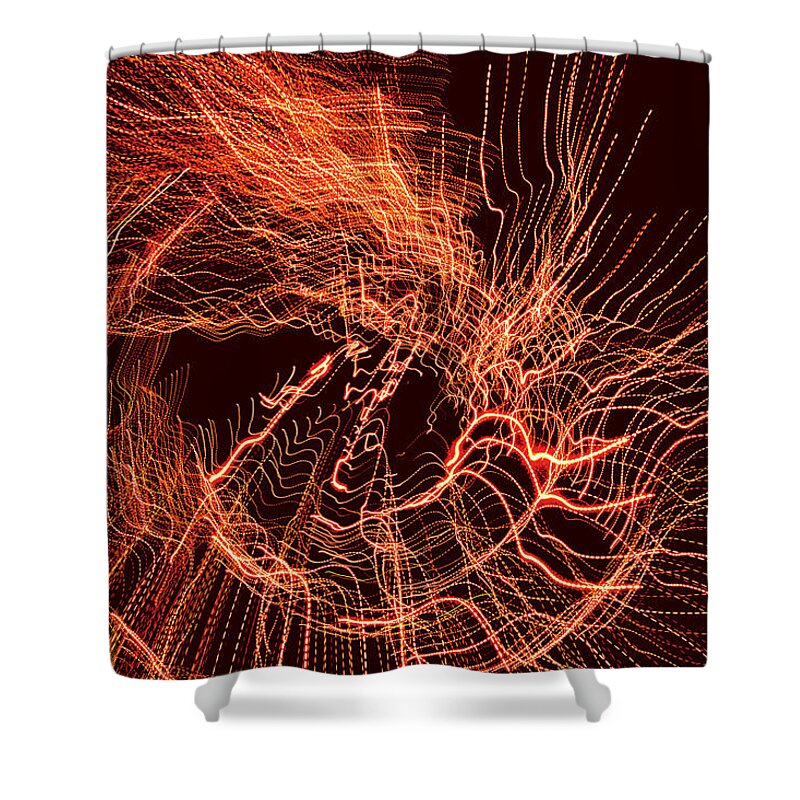 Abstract Shower Curtain featuring the photograph Man Move 0052 by David Davies