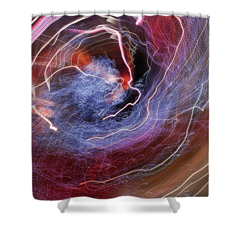 Abstract Shower Curtain featuring the photograph Man Move 0068 by David Davies