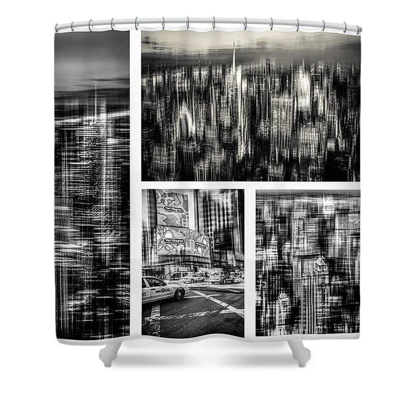 Nyc Shower Curtain featuring the photograph Manhattan Collection II by Hannes Cmarits