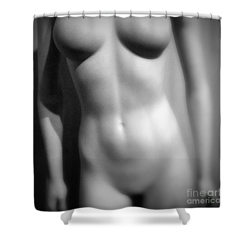 Abstract Shower Curtain featuring the photograph Mannequin Torso by Bryan Mullennix