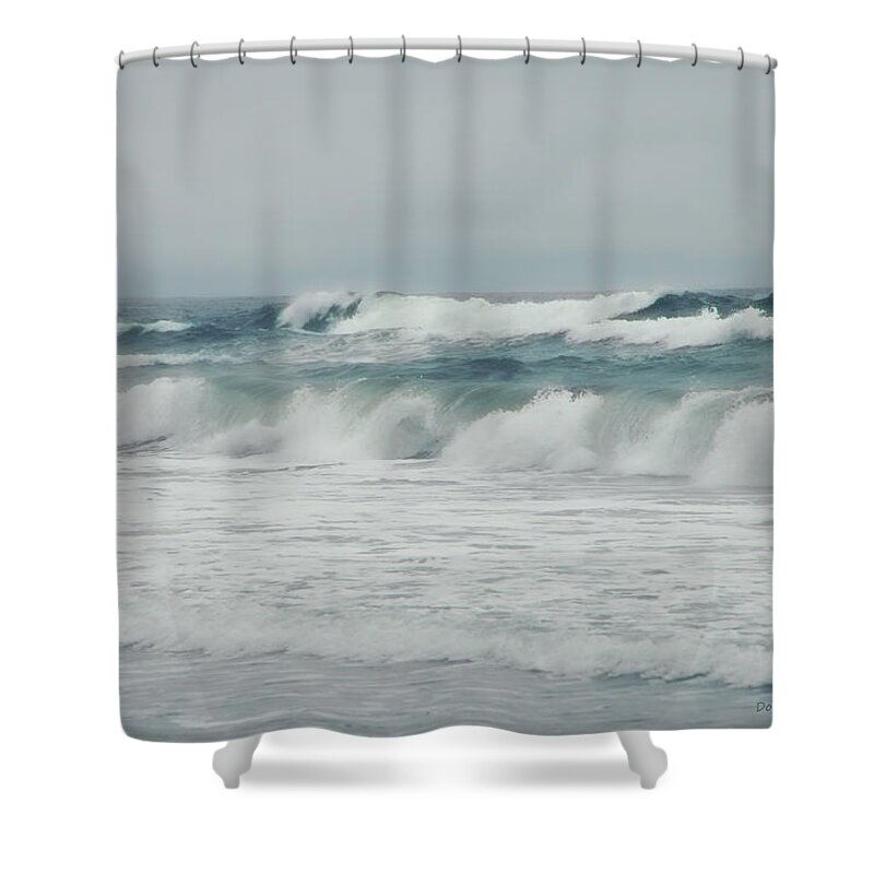 Ocean Shower Curtain featuring the photograph Marine Blue by Donna Blackhall