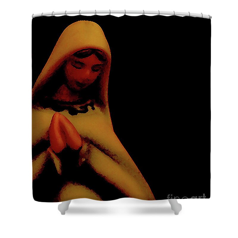 Mary Shower Curtain featuring the photograph Mary by Linda Shafer