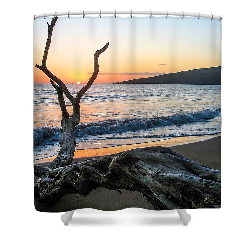 Hawaii Shower Curtain featuring the photograph Maui Sunset by Dawn Key