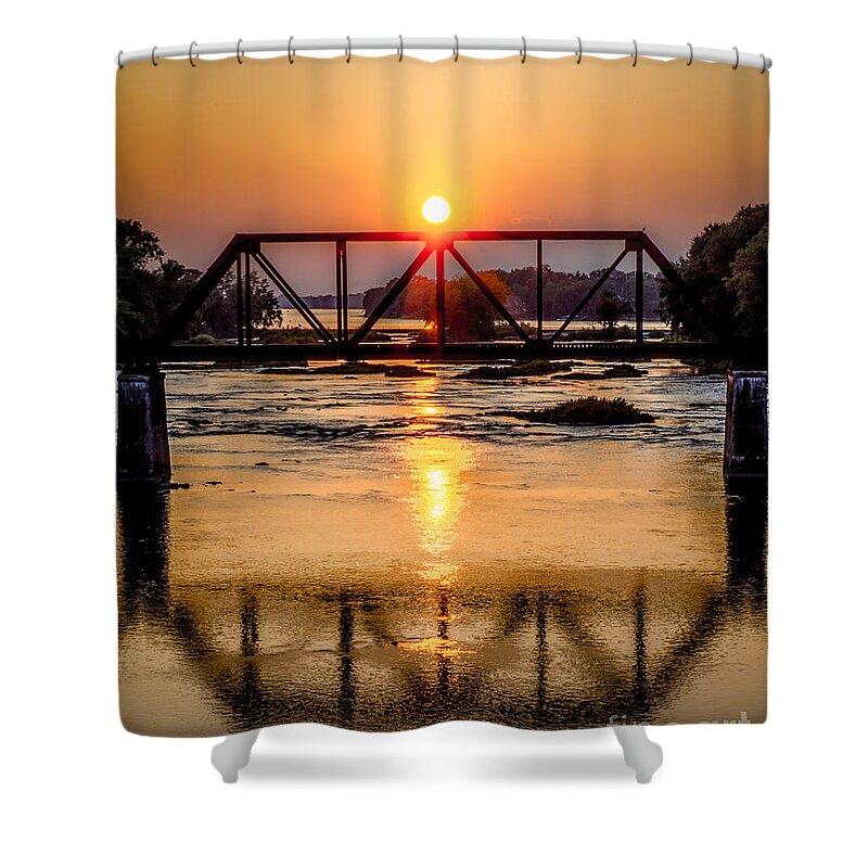 Photograph Shower Curtain featuring the photograph Maumee River At Grand Rapids Ohio by Michael Arend