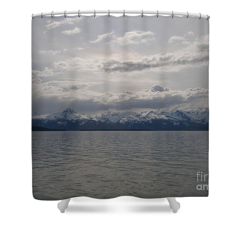 May Shower Curtain featuring the photograph May in Alaska by Bev Conover