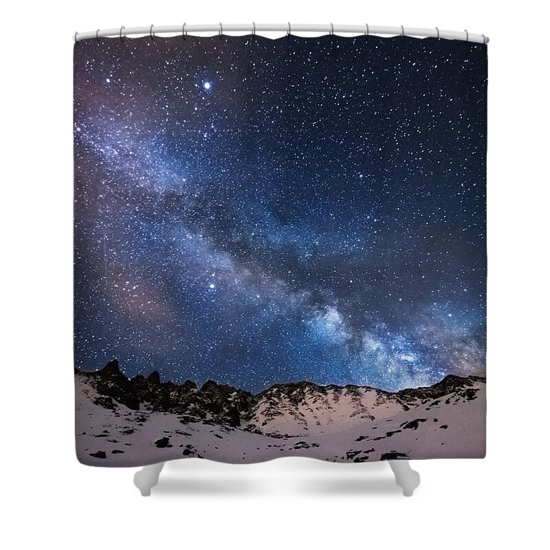 Colorado Shower Curtain featuring the photograph Mayflower Gulch Milky Way by Darren White