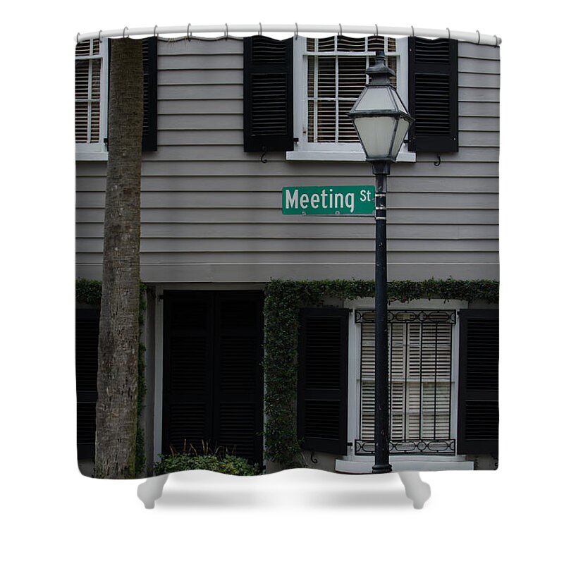 Meeting St Shower Curtain featuring the photograph Meeting St by Dale Powell
