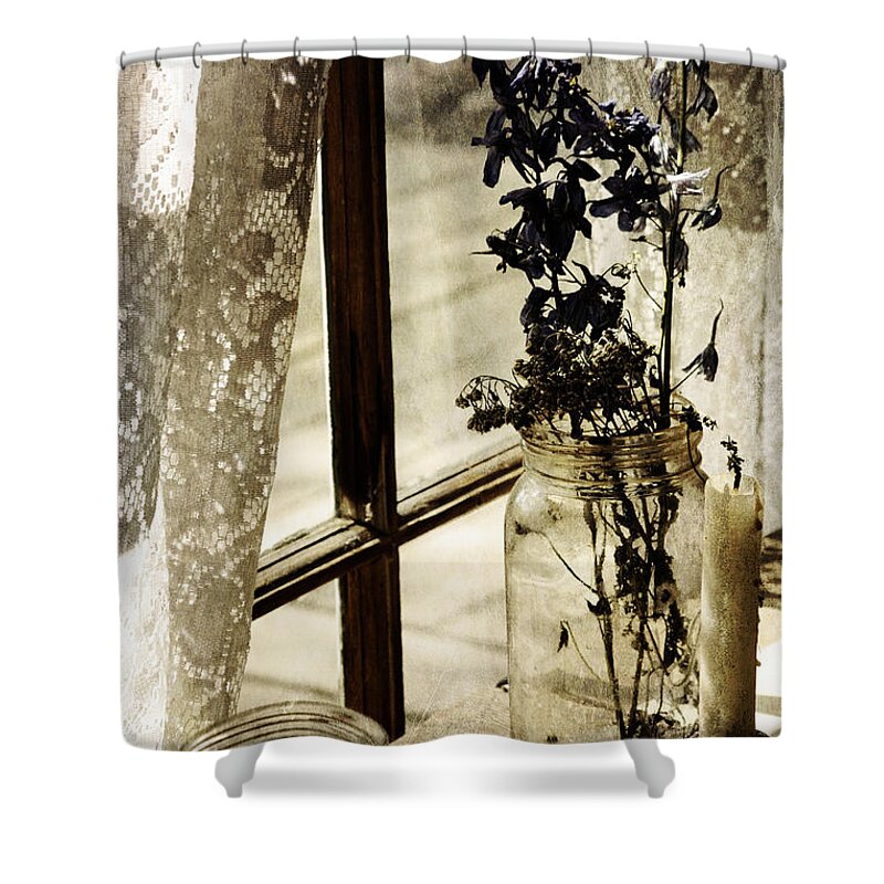Window Shower Curtain featuring the photograph Memories Through The Window by J C