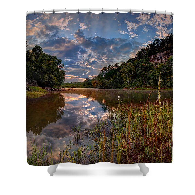 2012 Shower Curtain featuring the photograph Meramec River by Robert Charity