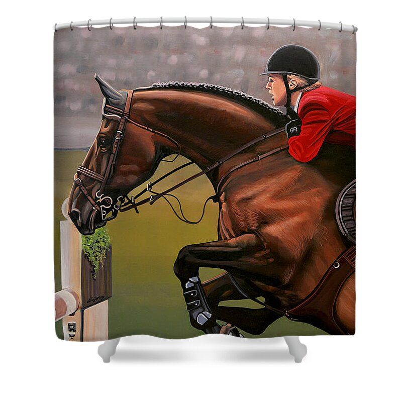 Show Jumping Shower Curtains