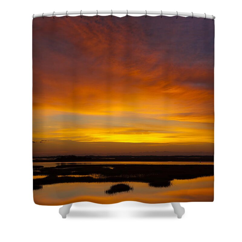 Skyscape Shower Curtain featuring the photograph MESSAGE FROM THE UNIVERSE Sunrise Photograph By Jo Ann Tomaselli by Jo Ann Tomaselli