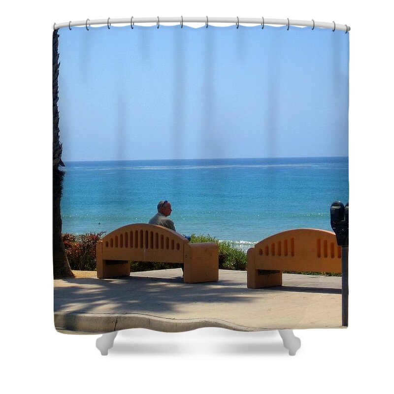 Seascape Shower Curtain featuring the photograph Metered Leisure by Melissa McCrann