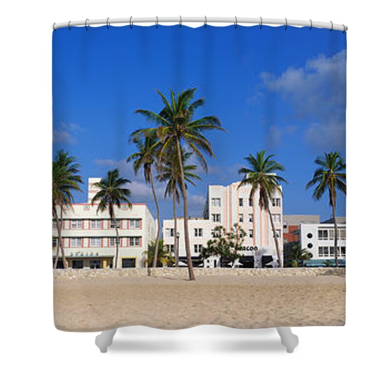 Photography Shower Curtain featuring the photograph Miami Beach Fl by Panoramic Images