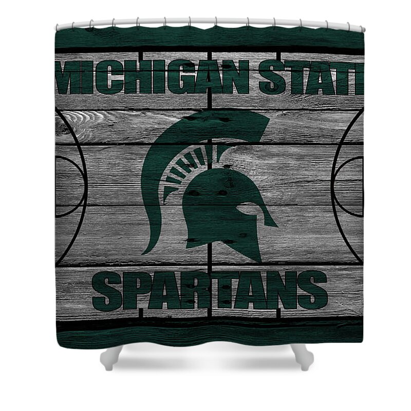 Spartans Shower Curtain featuring the photograph Michigan State Spartans by Joe Hamilton