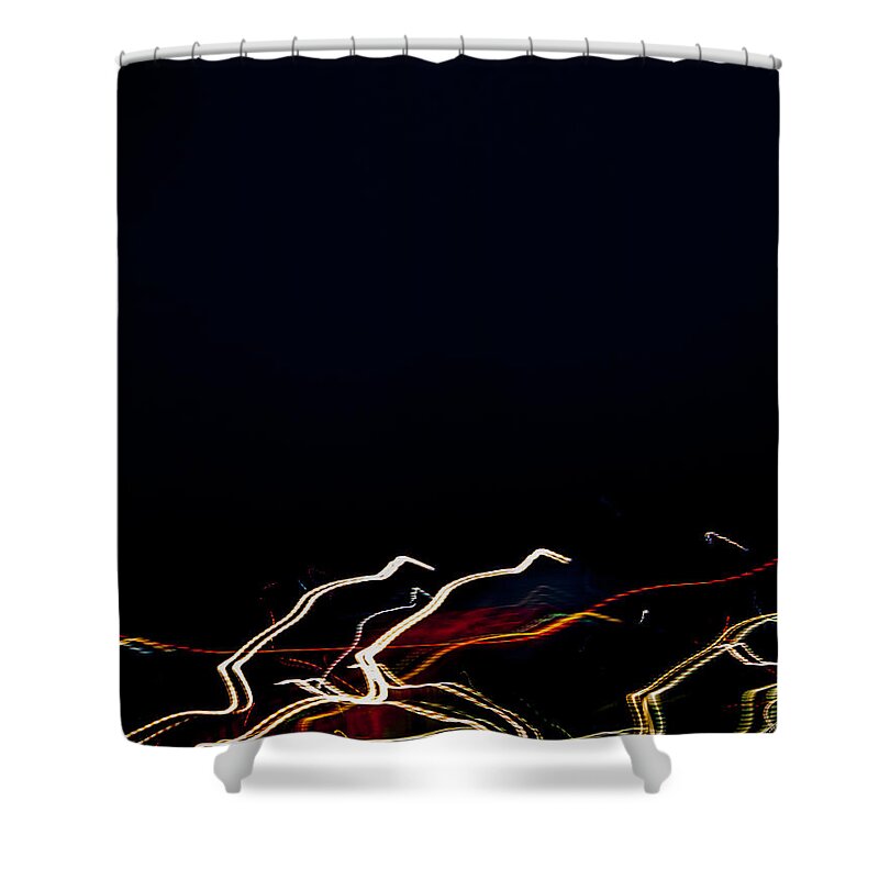 Runners Shower Curtain featuring the photograph Midnight Runners by Carolyn Marshall