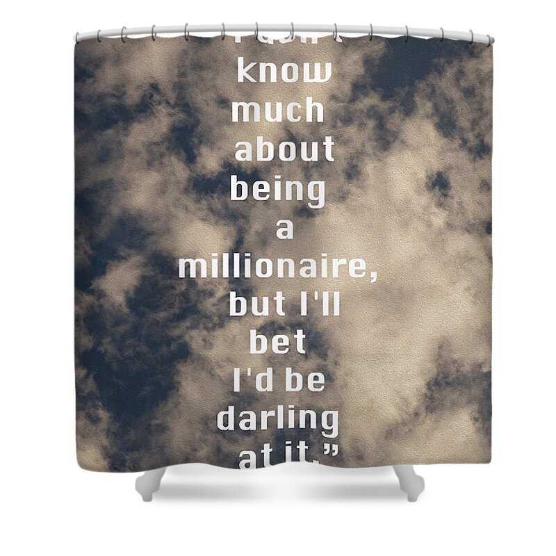 Nina Prommer Shower Curtain featuring the photograph Millionaire by Nina Prommer