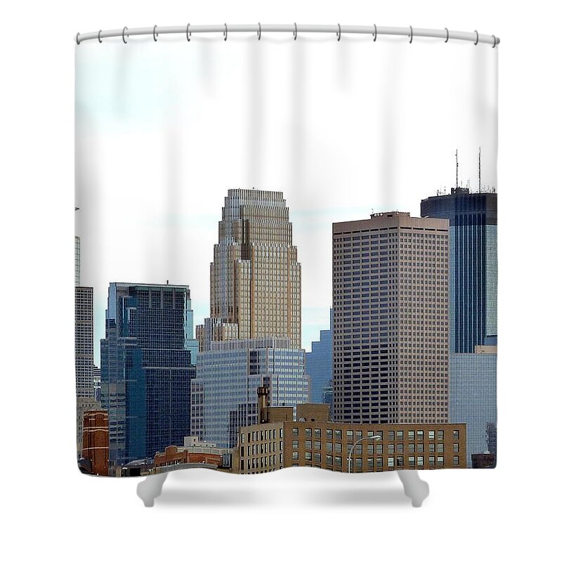 Minneapolis Shower Curtain featuring the photograph Minneapolis by Will Borden