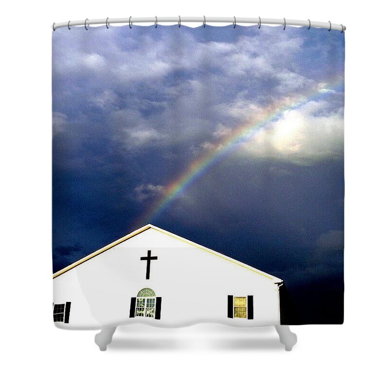 Miracle Birth Today Shower Curtain featuring the photograph Miracle Birth Today by Mike Breau